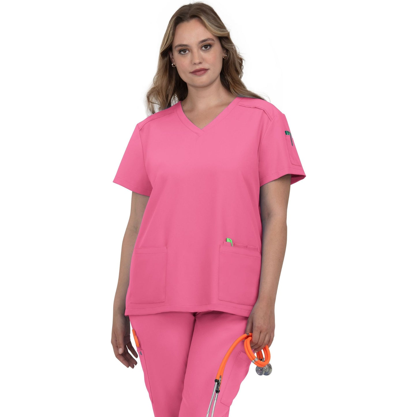 Koi Cureology Cardi V-Neck Top