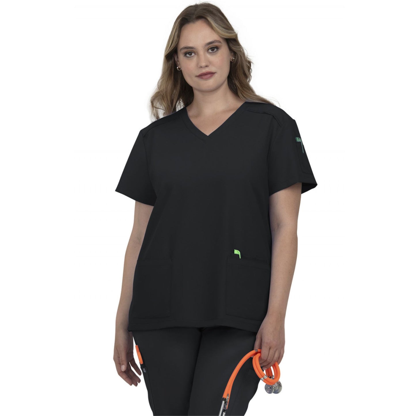 Koi Cureology Cardi V-Neck Top