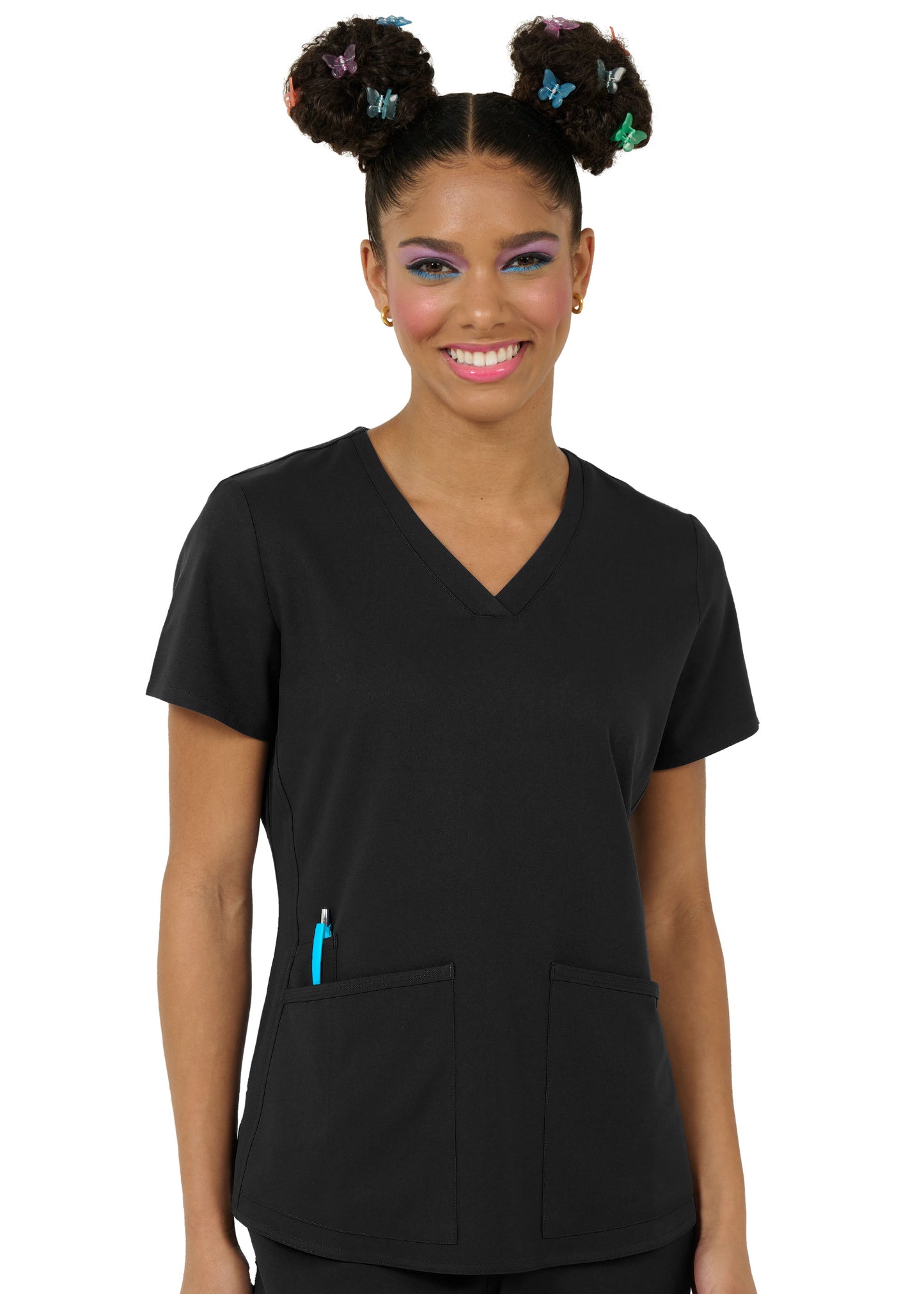 Focus V-Neck Scrub Top by Zavate 1165