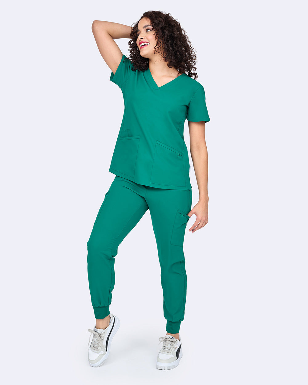 Focus V-Neck Scrub Top by Zavate 1165