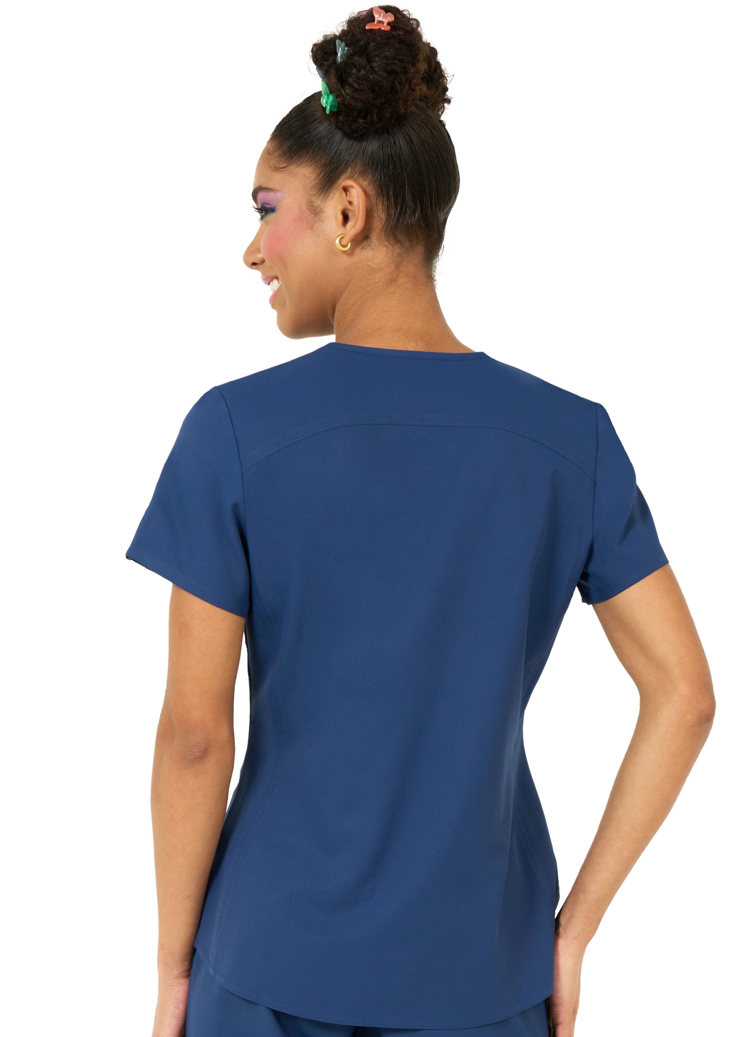 Focus V-Neck Scrub Top by Zavate 1165