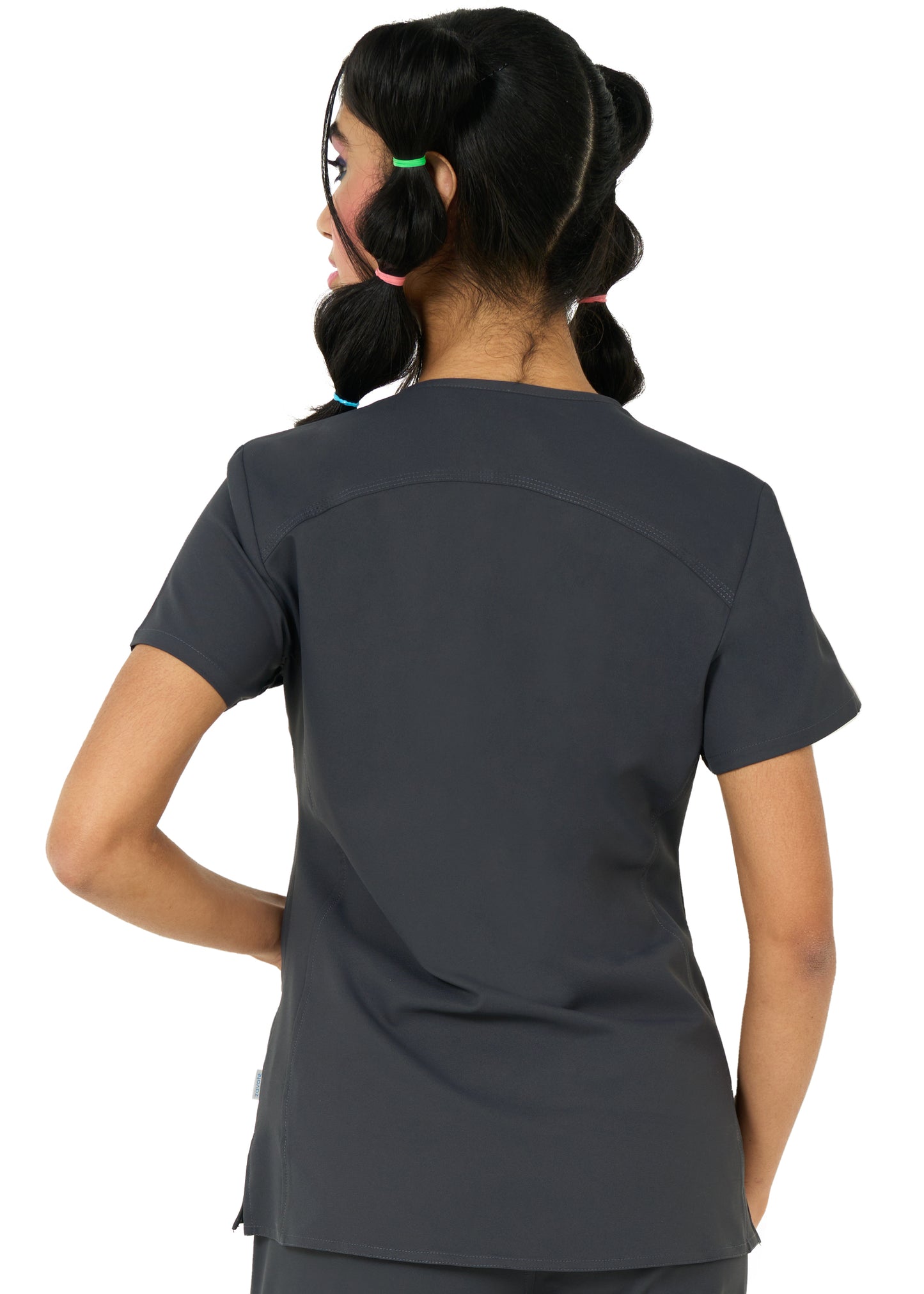 Focus V-Neck Scrub Top by Zavate 1165