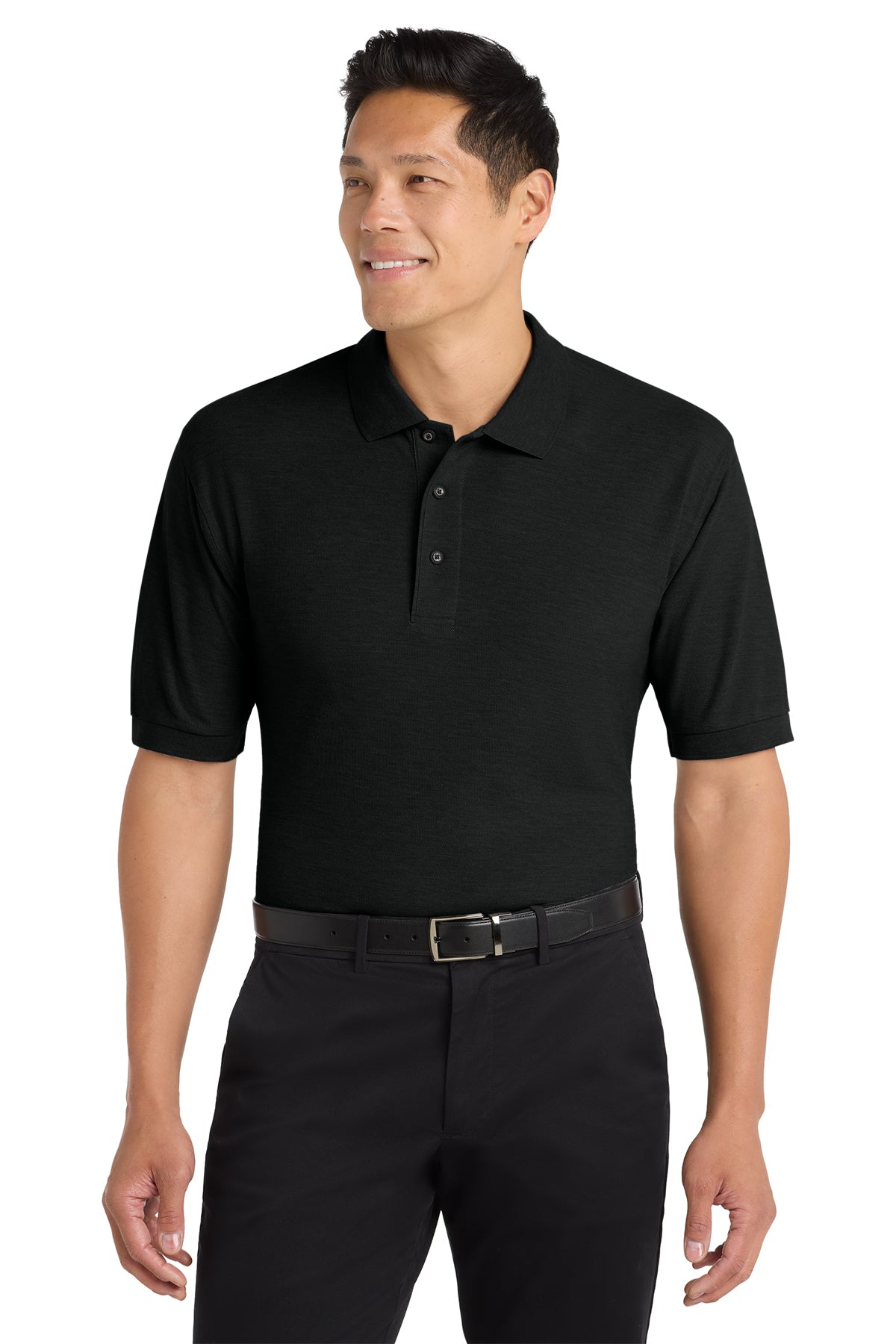 Men's Black Port Authority Polo