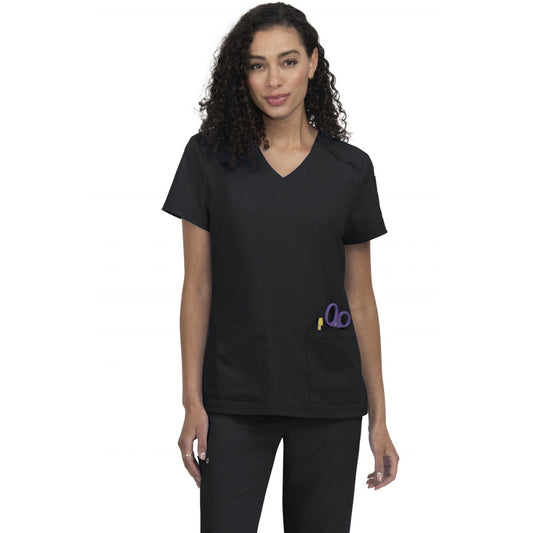 Koi Cureology Cardi V-Neck Top